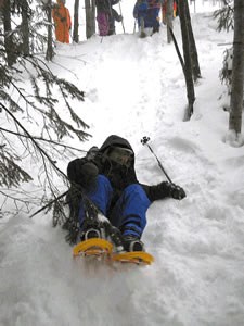 丸沼高原周遊スノーシューハイキングと温泉